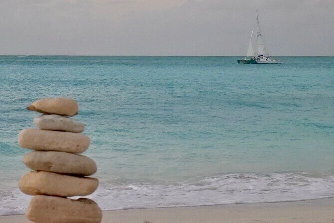4 Hour Private Catamaran Sail and Snorkel from Grace Bay Beach, Providenciales - Half Moon Bay time: sandbar walking and rock iguanas