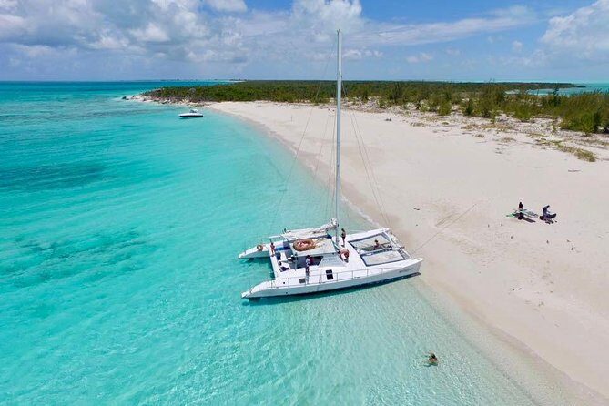 7 Hour Private Catamaran Sail, Snorkel and Beach BBQ Grace Bay, Providenciales - Half Moon Bay sandbar time (and why it’s more than a stop)