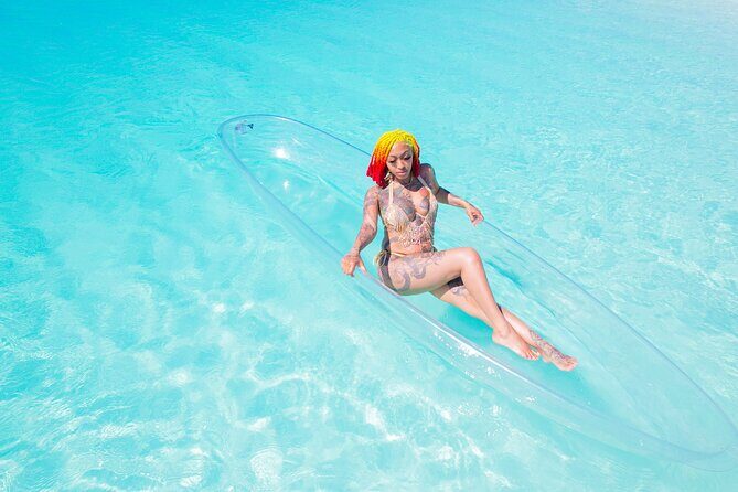Clear Kayak Photoshoot Turks and Caicos - Pose Coaching on a Clear Kayak: How They Help You Look Natural