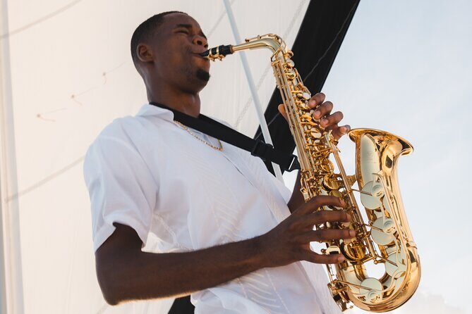 Deluxe Sunset and Saxophone Sail on Luxury Lady Grace Catamaran - Caribbean Waters and Sunset: The Part You Came For