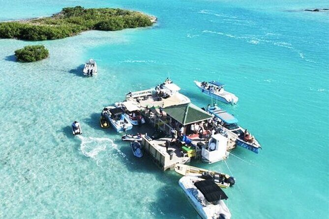 FAMOUS SHIPWRECK, Tiki Bar & Iguana Island Private Jet Ski Tour - A private jet ski day that starts in Long Bay