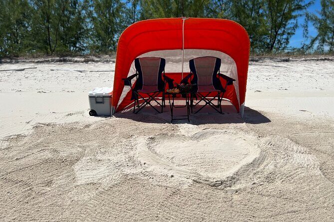 Full-Day Private Island Getaway in the Turks and Caicos Islands - Beach Time With Shade, Seating, and Snorkel Gear