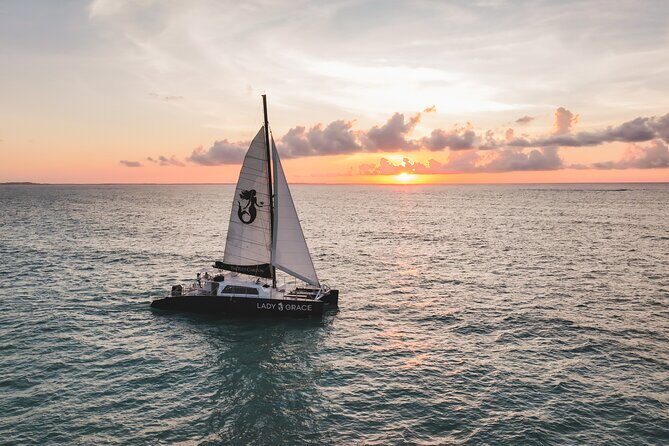 Lady Grace Signature Catamaran Sunset Sail from Ritz-Carlton - When the boat sails under wind limits, your experience may change