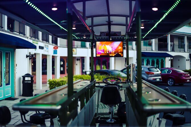 Party Bike Experience on Grace Bay Road - Grace Bay Strip after dark: what the 7:00 pm timing does for you