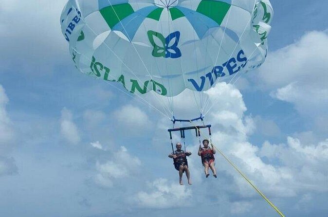 Private 4hr Parasail - Snorkel & Water-Sports Adventure, Turks and Caicos - The Flight: More Than a Thousand Feet Over Grace Bay