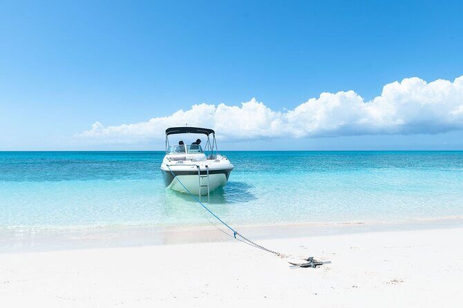 Private Grace Bay Boat Sunset Tour with Pickup - A private Grace Bay sunset cruise that actually feels private