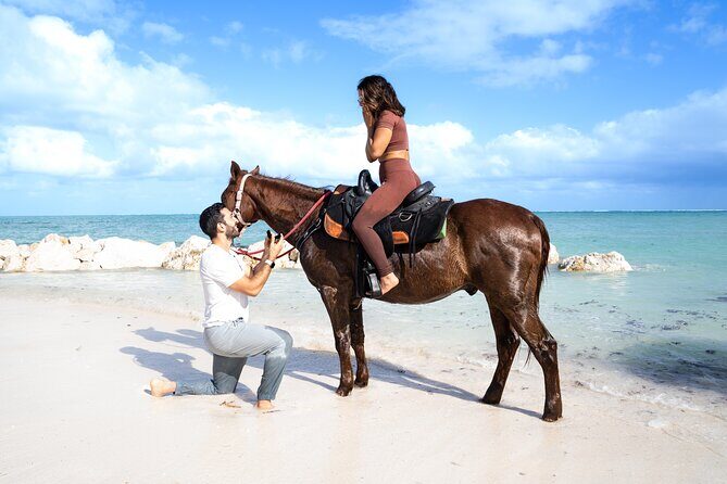 Spectacular Private Beach & Ocean Ride in Providenciales - Horses and Safety: What the Nose-to-Tail Setup Means