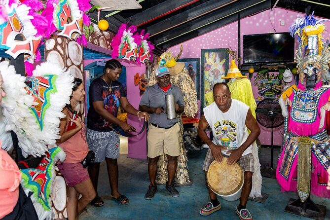 Trolley Island Tour: Conch Show, Full Lunch, History, 3.5 hours - TCI Junkanoo Museum: meaning, masks, and why the word matters